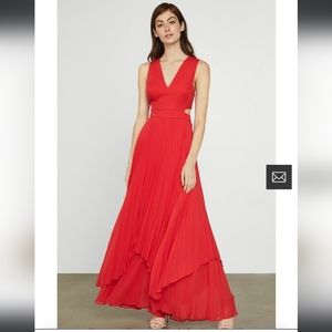 BCBG MaxAzria One Side Cutout Dress - Color Rosso